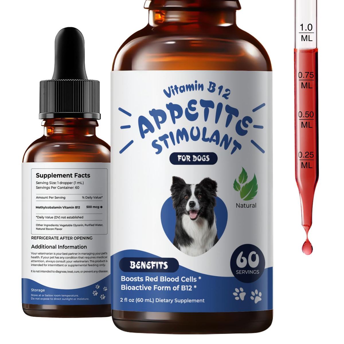 Liquid Vitamin B12 & Methylcobalamin Drops U8068