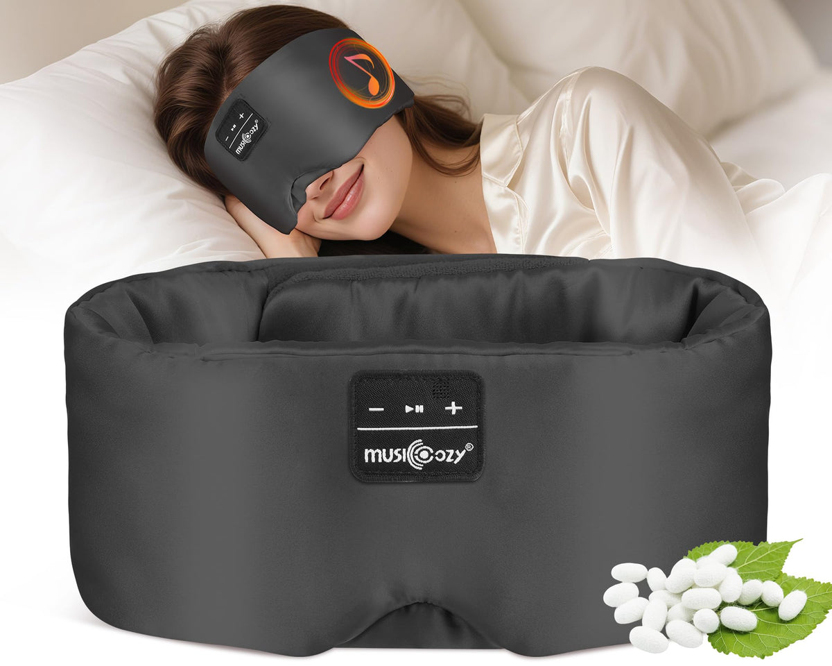 Silk Sleep Mask Bluetooth Headphones U3232