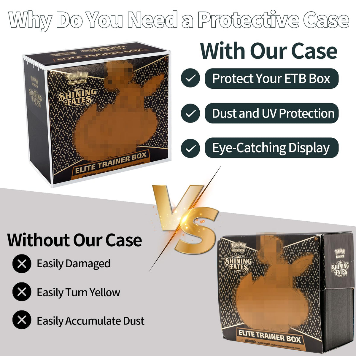 2 Pack Acrylic Protector Case V696