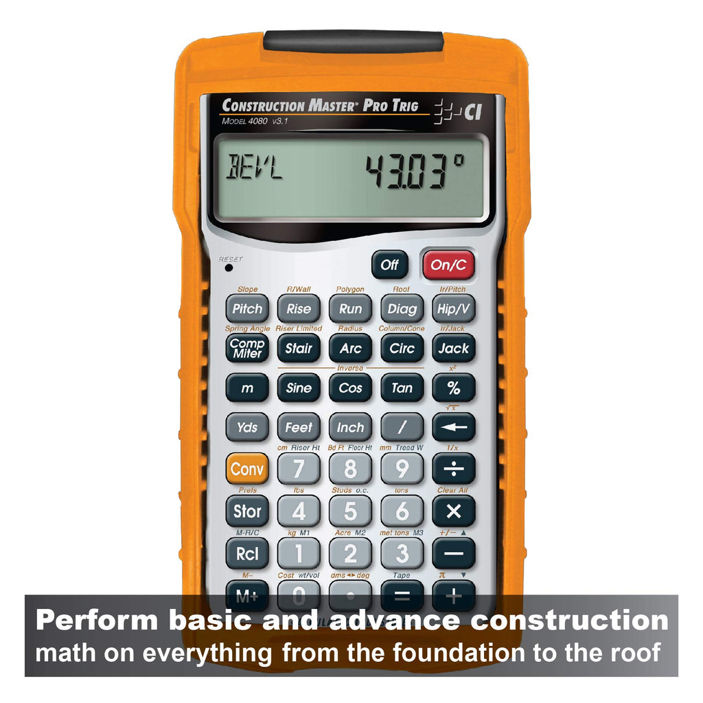 Construction Master Pro Trig Feet-Inch-Fraction Calculator B35967