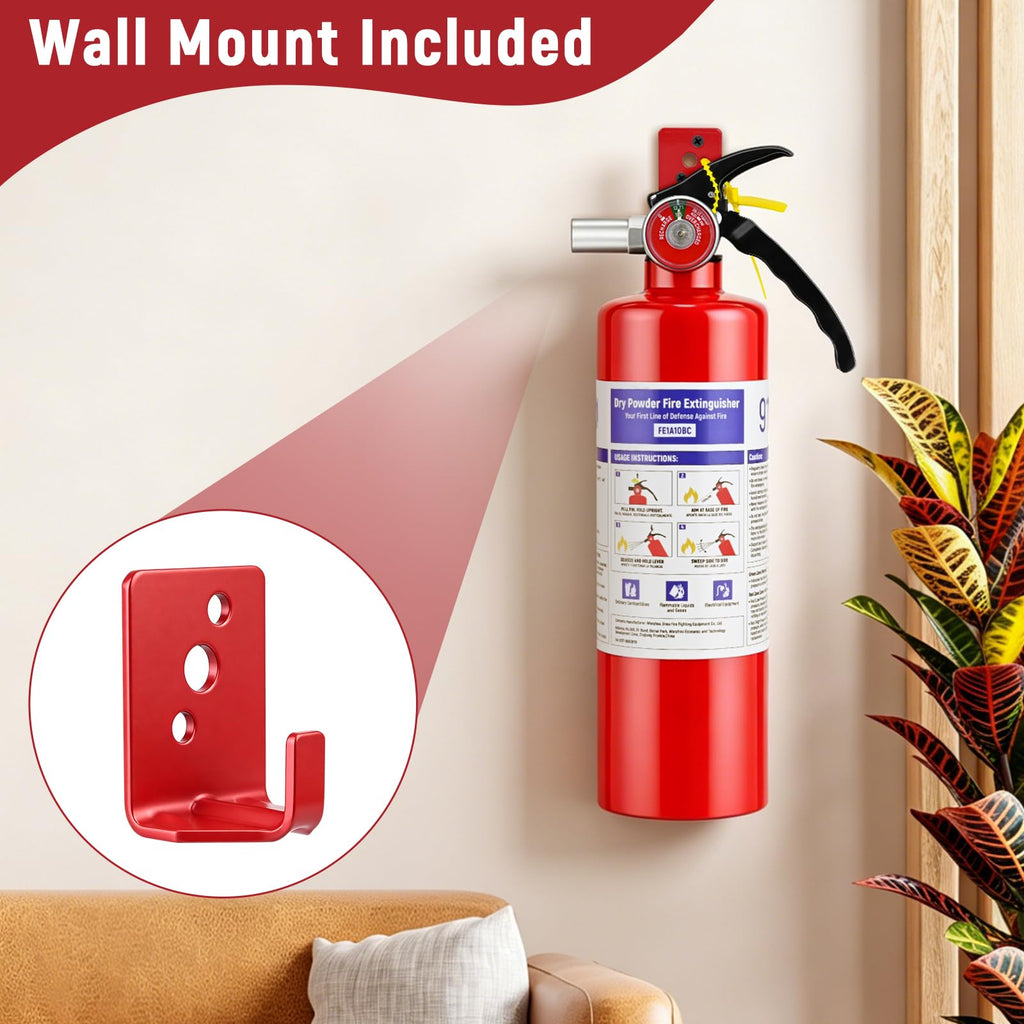 2 Pack 2.5LB ABC Dry Powder Fire Extinguisher O8462