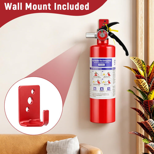 2 Pack 2.5LB ABC Dry Powder Fire Extinguisher O8462