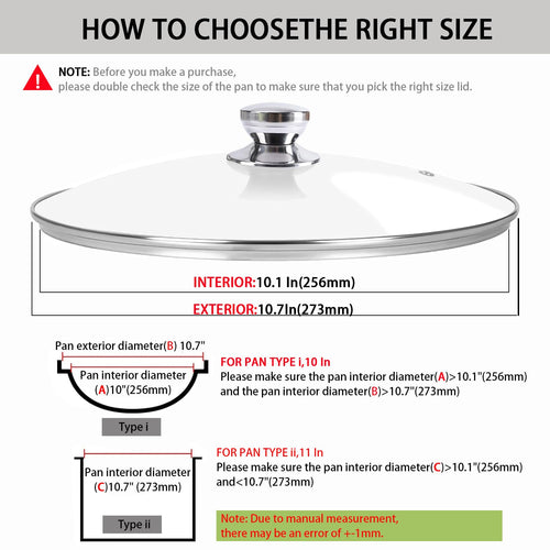 10 Inch Glass Pan Lid Q8916