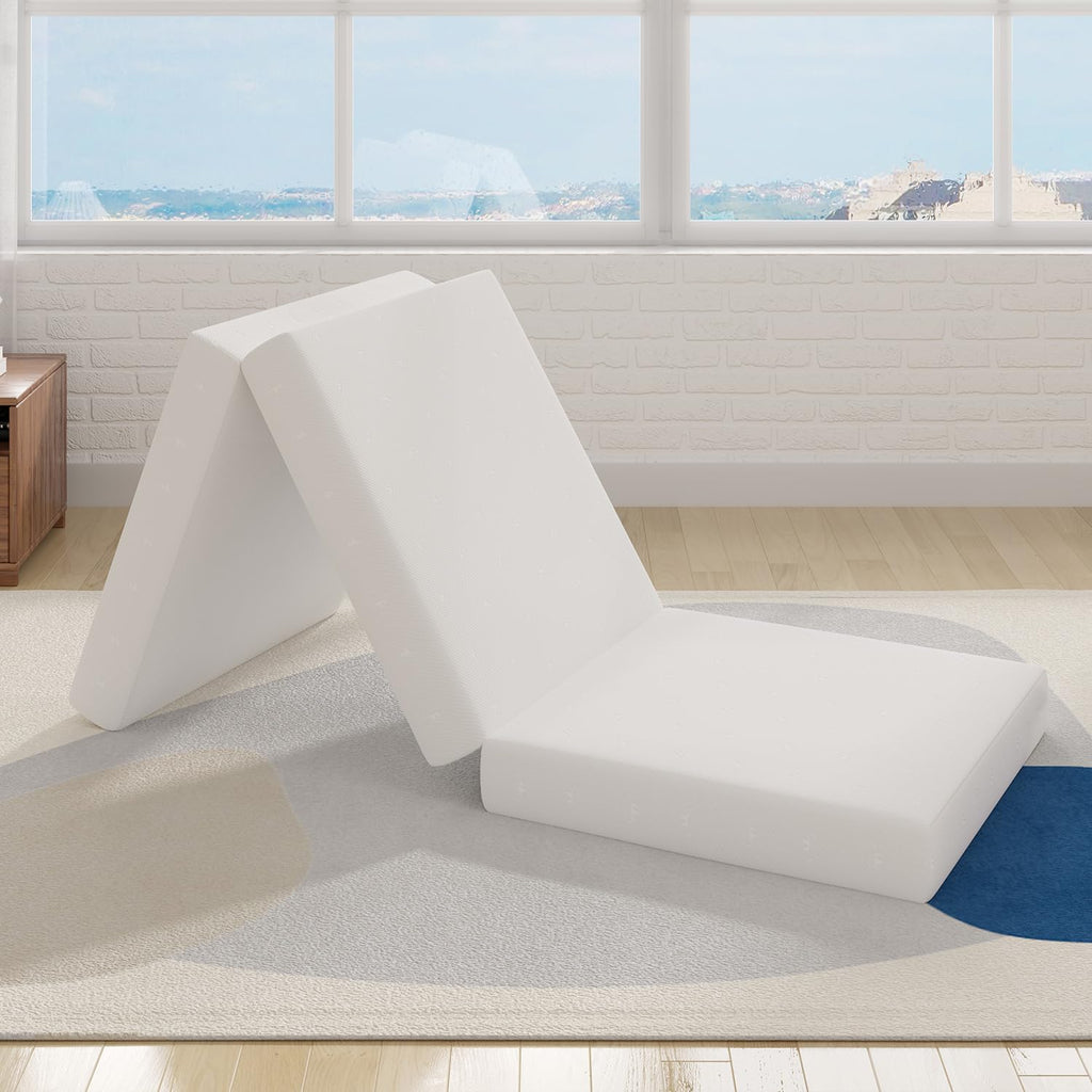 4 Inch Memory Foam Tri-fold Mattress Topper Y595