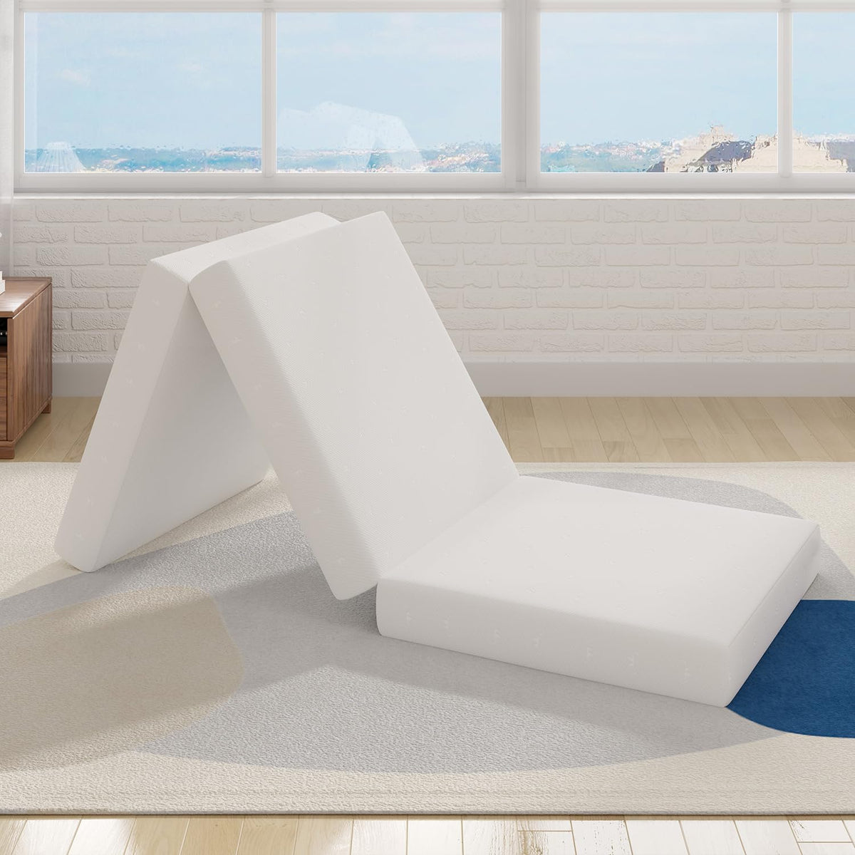 4 Inch Memory Foam Tri-fold Mattress Topper Y595