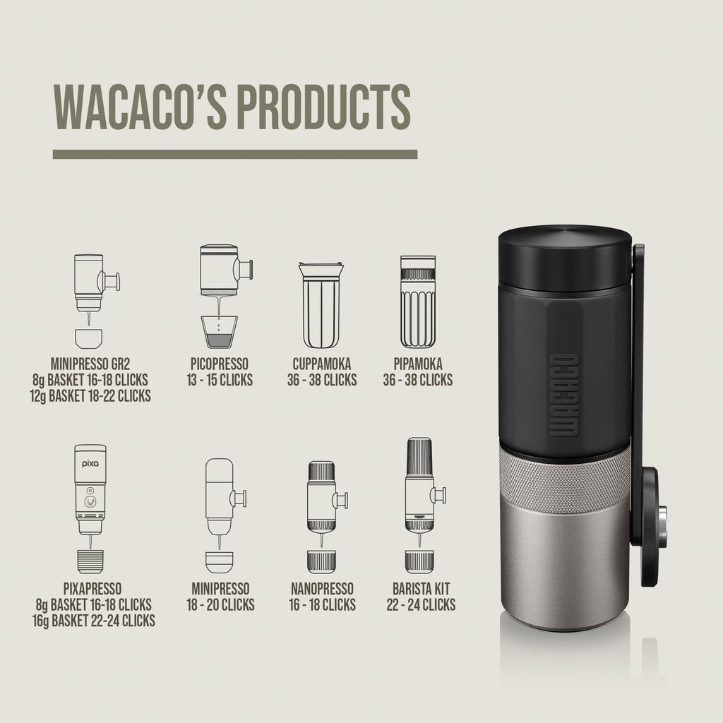 Manual 38mm Stainless Steel Conical Burr Coffee Grinder C8907
