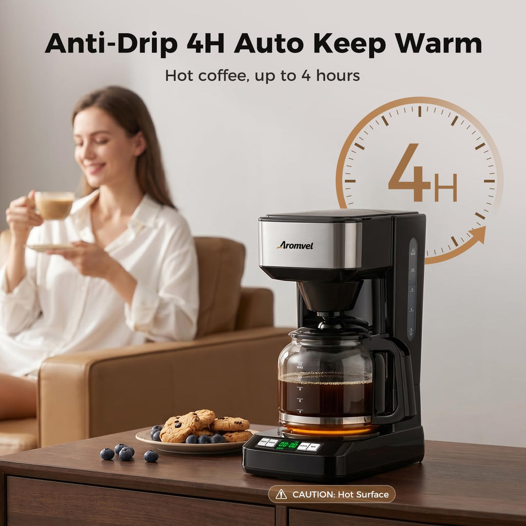 12 Cup Coffee Maker with LED Display Q9834
