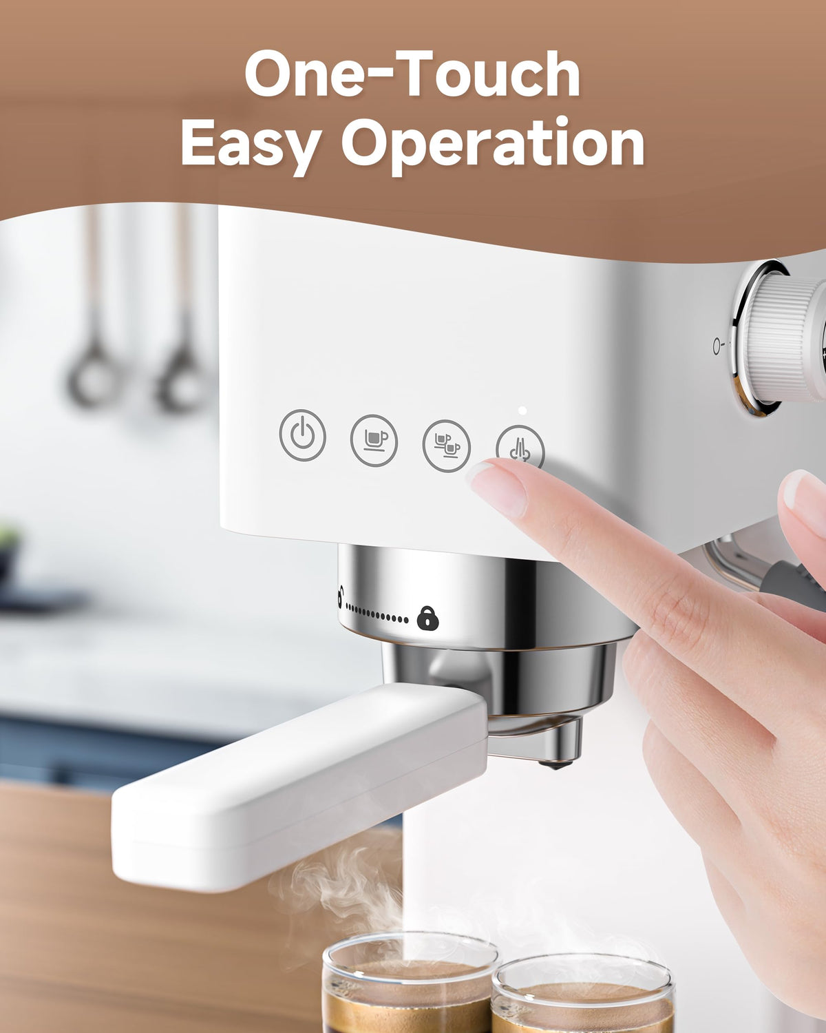 Compact 20 Bar Espresso Machine P4461