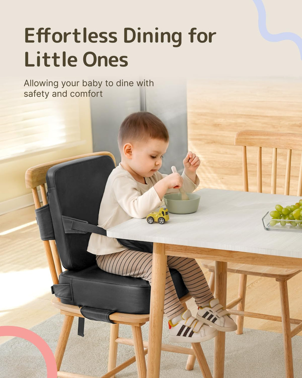 Toddler Booster Seat with Backrest O2641