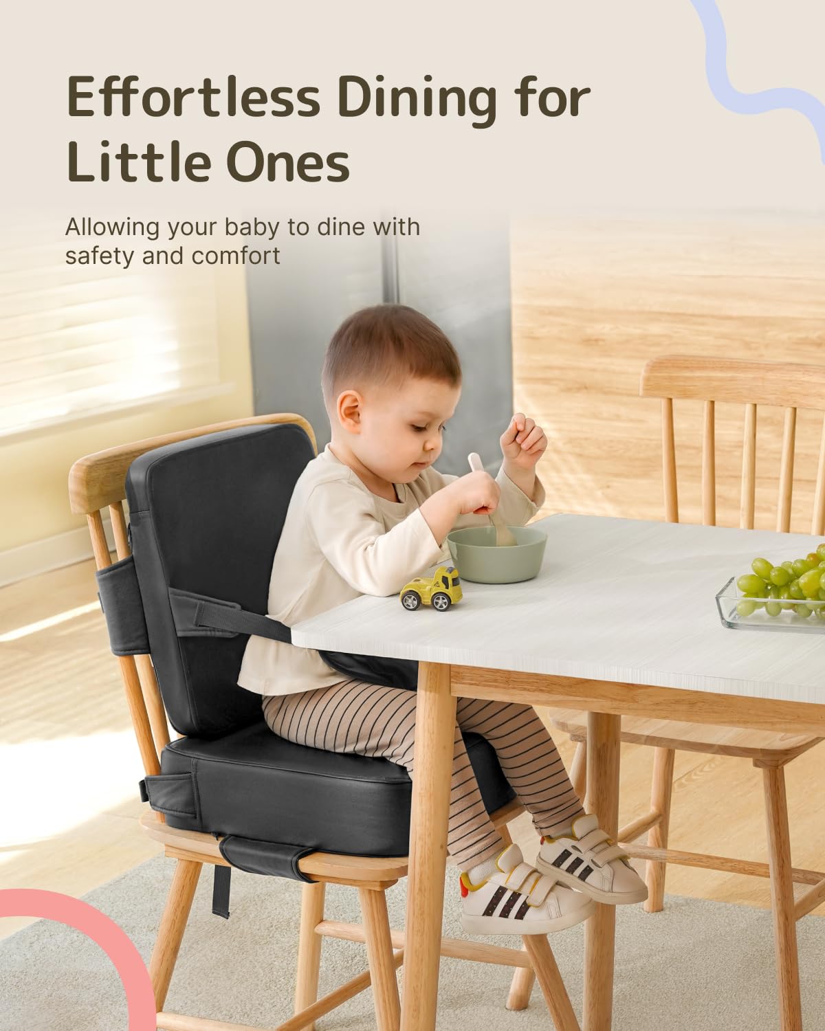 Toddler Booster Seat with Backrest O2641
