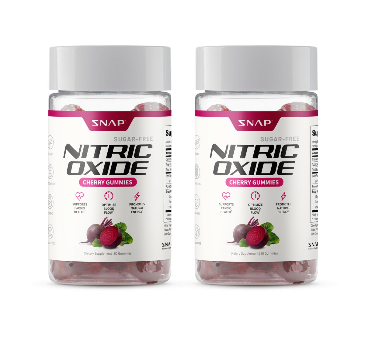 Cherry Beet Root Gummies 60 Count 2-Pack S879341
