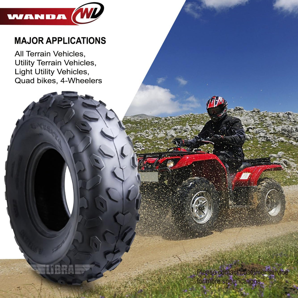 19X7-8 4PR ATV Tires N82824