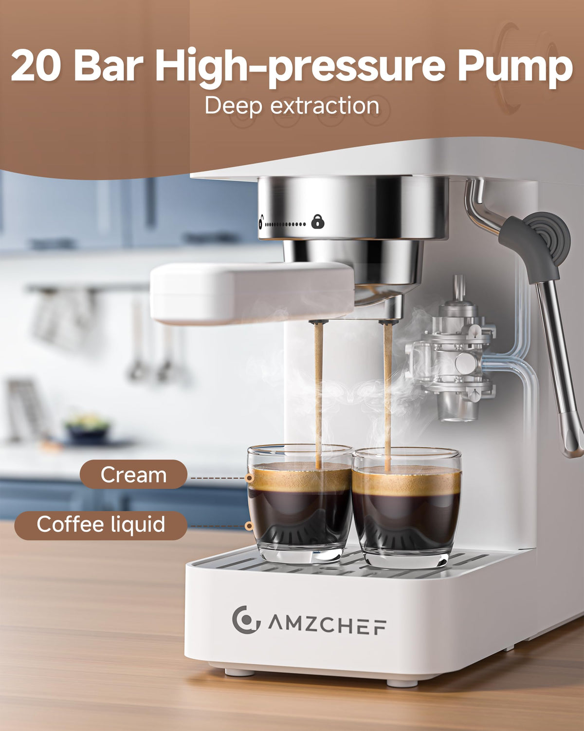 Compact 20 Bar Espresso Machine P4461