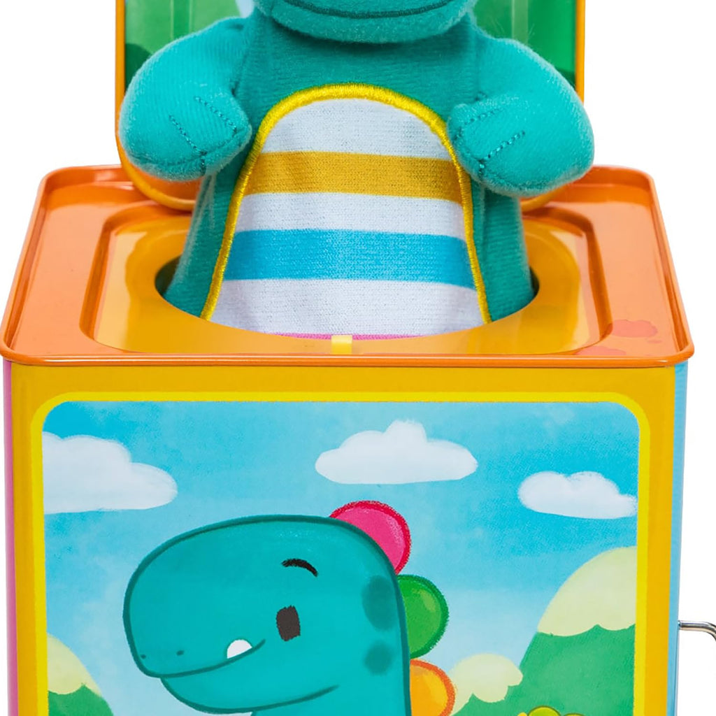 Baby Dino Jack in The Box Tin Musical Popping Toy V890