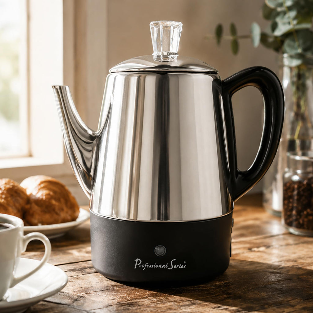 8-Cup Stainless Steel Percolator E17534