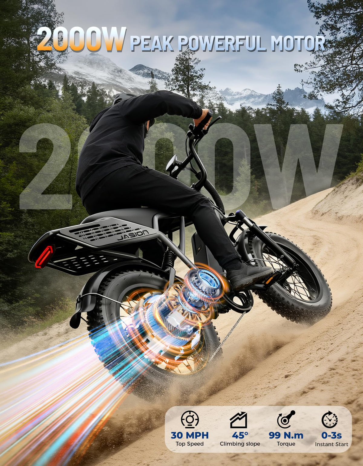 Electric Bike with 48V Removable Battery A13207