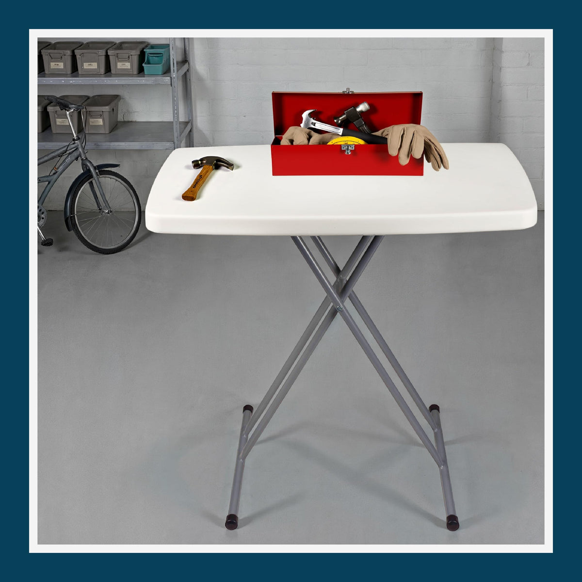 Folding Table 30 x 20 in 6 Positions S47351