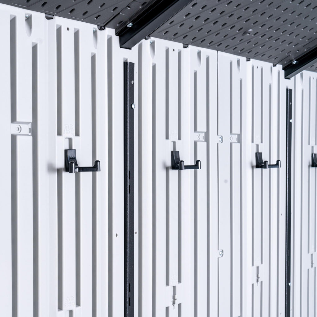 8x10 Ft Gray Resin Outdoor Storage Shed V239765