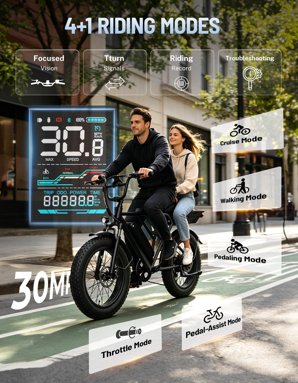 Electric Bike with 48V Removable Battery A13207
