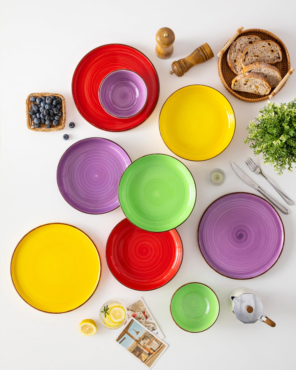 46 oz Ceramic Pasta Bowls Set of 4 G45849