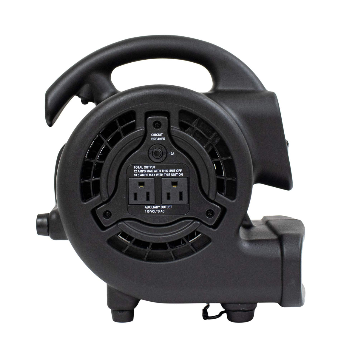 138 W 600 CFM Centrifugal Air Mover, Carpet Dryer, Floor Fan, Blower, Black N580