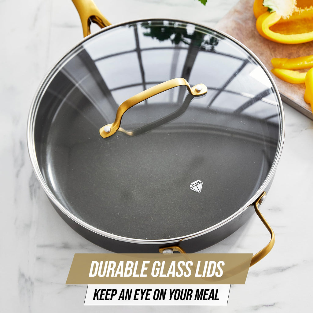 12 Piece Ceramic Nonstick Cookware Set J48713