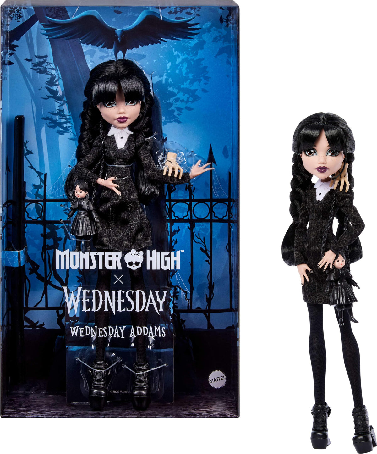 Black Dress Doll with Stockings and Accessories M533087