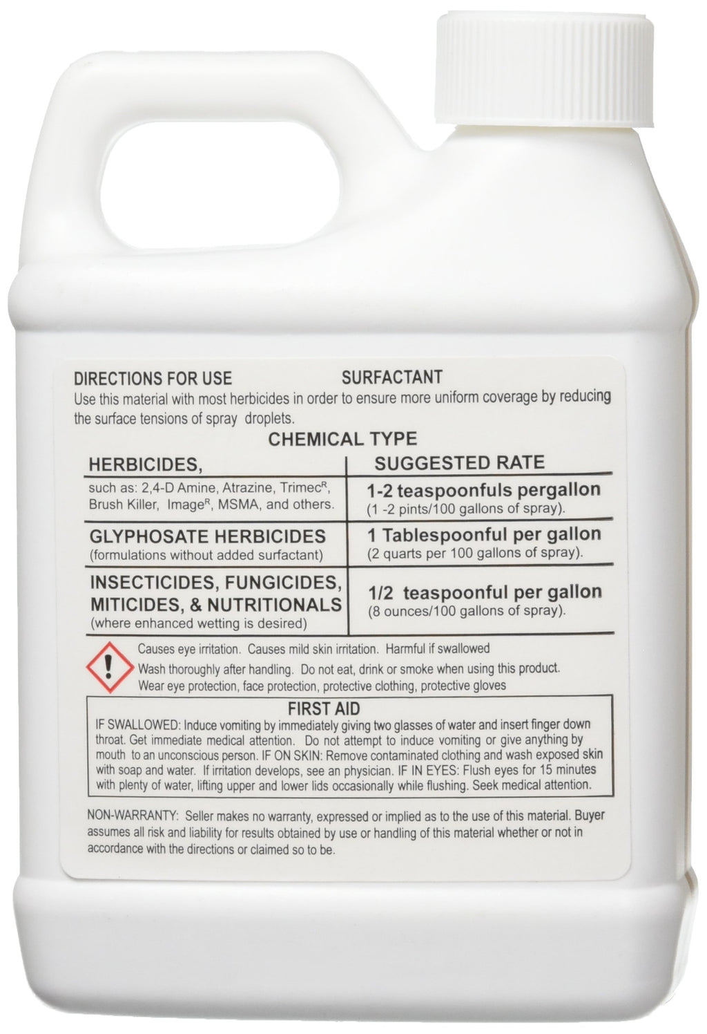 Battery Powered Backpack Sprayer, 4 gal, White & Surfactant for Herbicides Non-Ionic, 16oz T8789