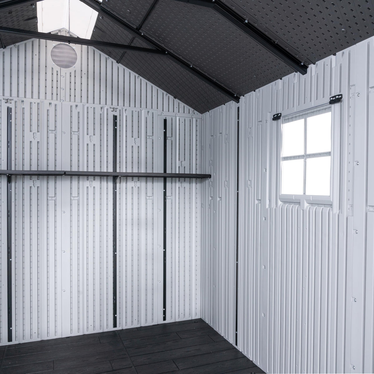 8x10 Ft Gray Resin Outdoor Storage Shed V239765