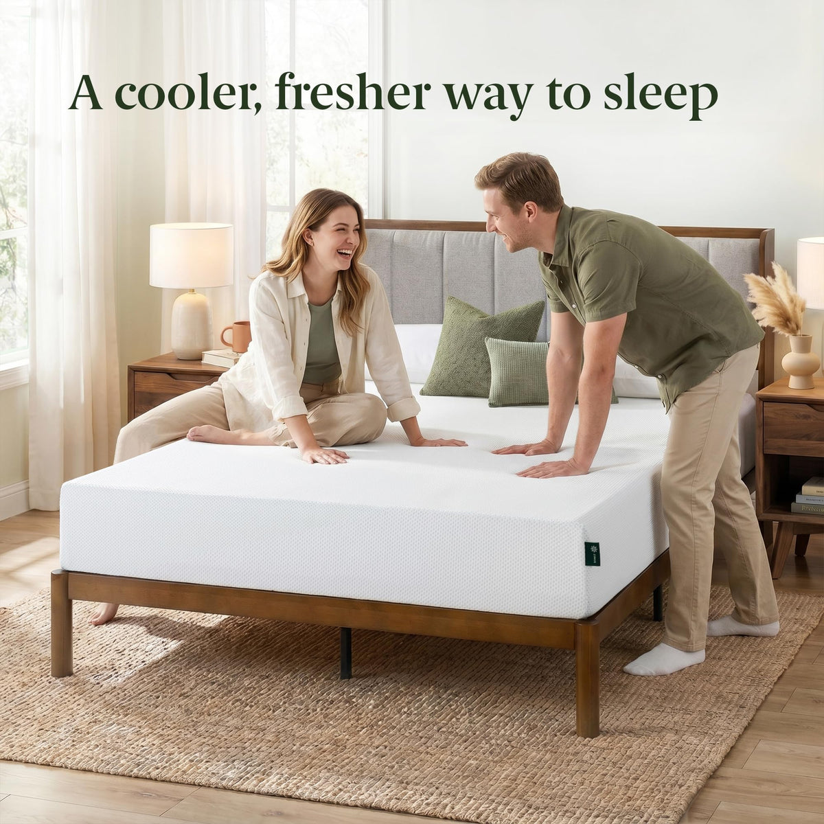 8 Inch Green Tea Cooling Gel Memory Foam Mattress Twin W71780