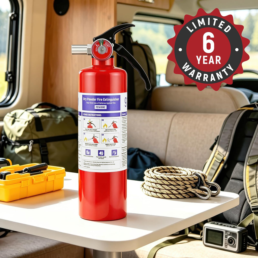 2 Pack 2.5LB ABC Dry Powder Fire Extinguisher O8462