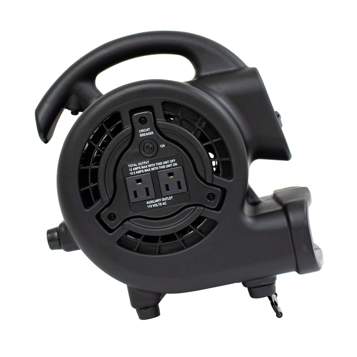 138 W 600 CFM Centrifugal Air Mover, Carpet Dryer, Floor Fan, Blower, Black N580