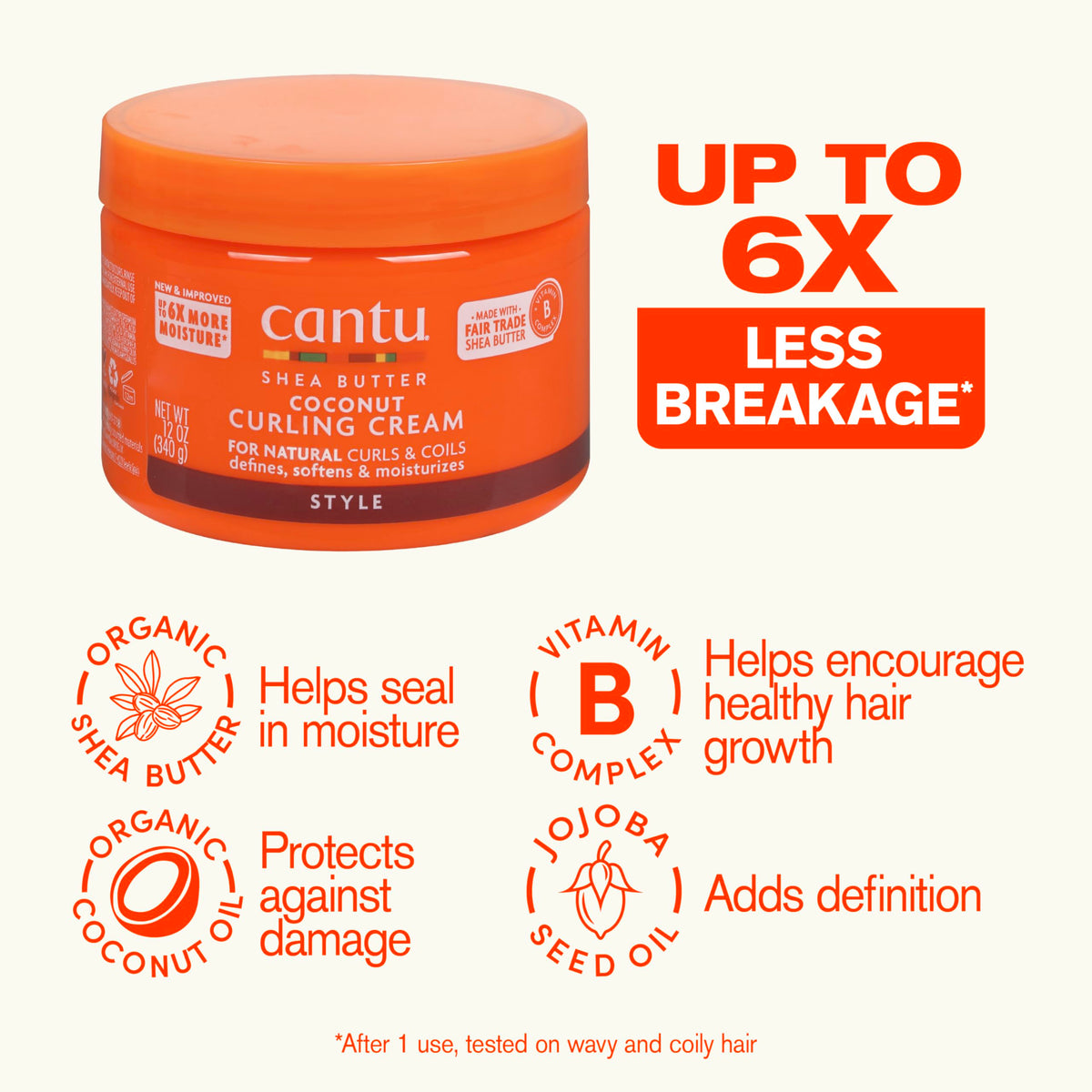 Sulfate-Free Shampoo, Conditioner & Coconut Curling Cream 3 Piece Set H53104