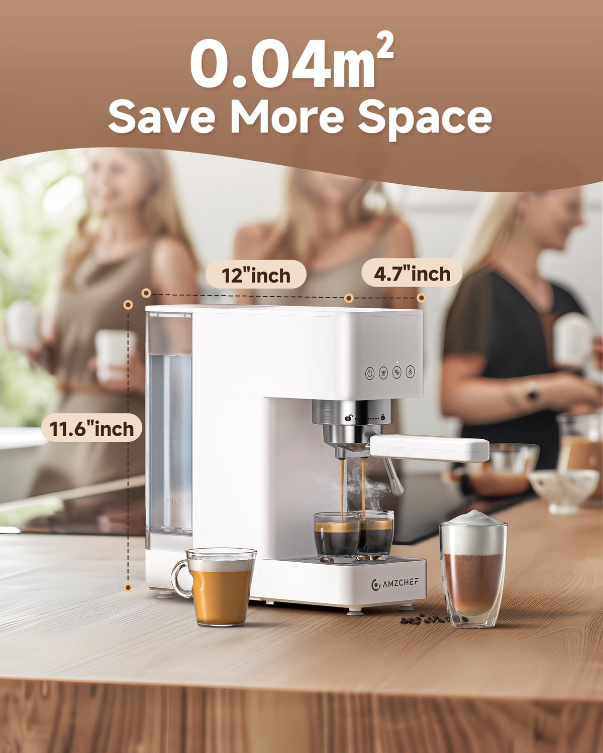 Compact 20 Bar Espresso Machine P4461