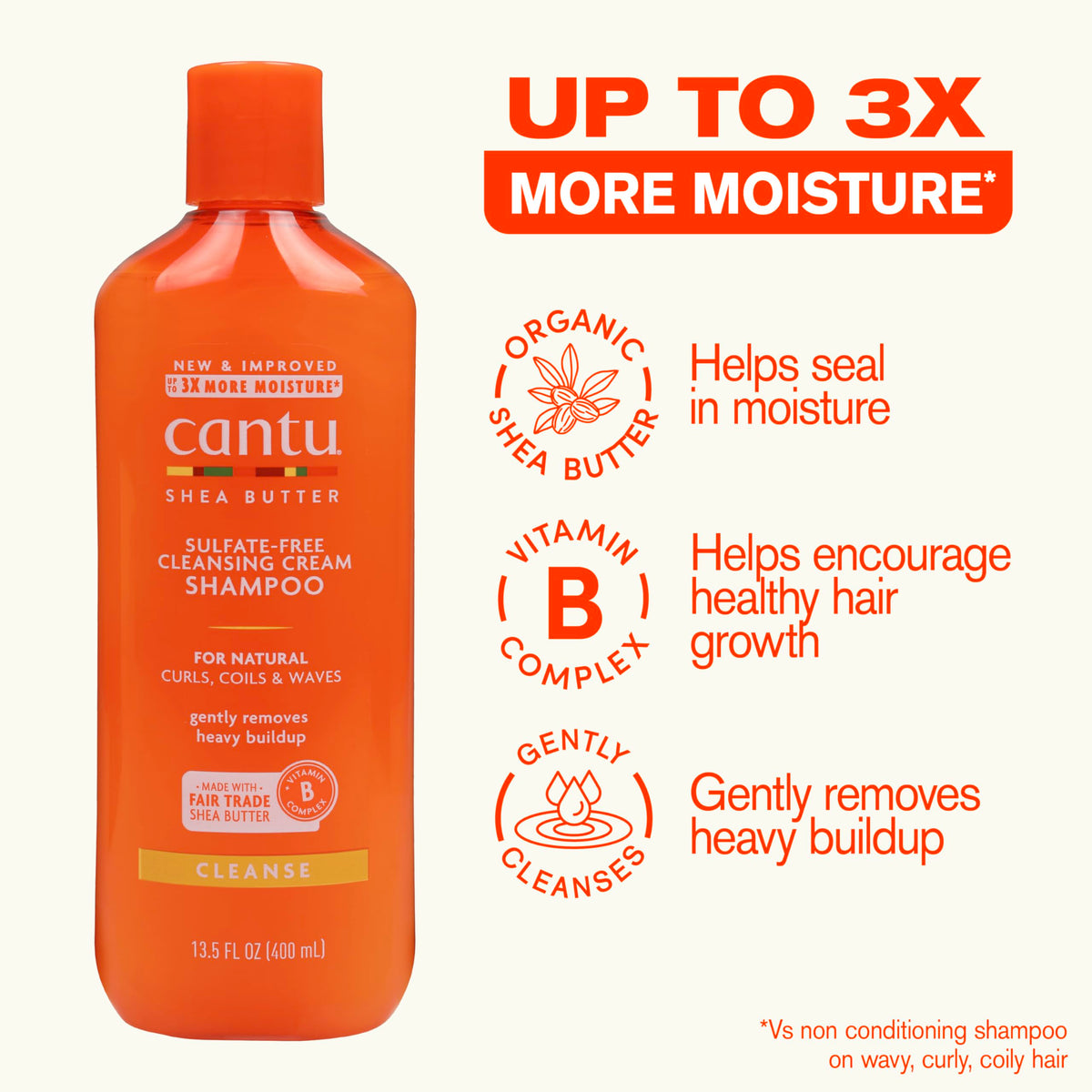 Sulfate-Free Shampoo, Conditioner & Coconut Curling Cream 3 Piece Set H53104