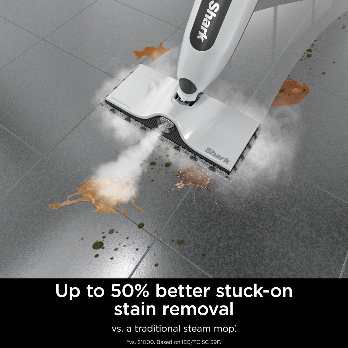 Steam Mop with 3 Steam Modes, 2 Washable Pads Z23163