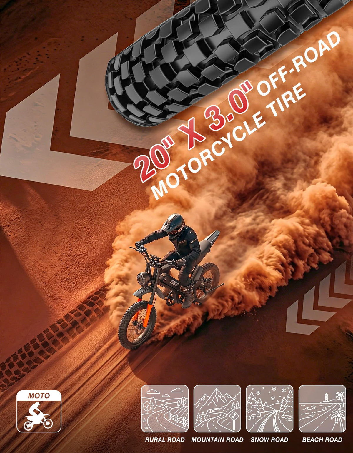 5500W Electric Dirt Bike with 48V 30AH Battery W3829