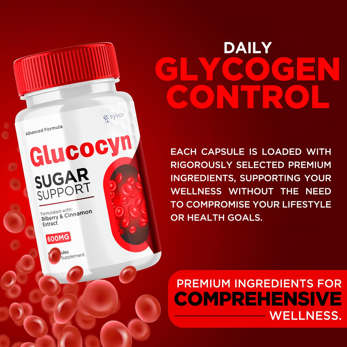 Glucocyn Capsules 300 Capsules O63106