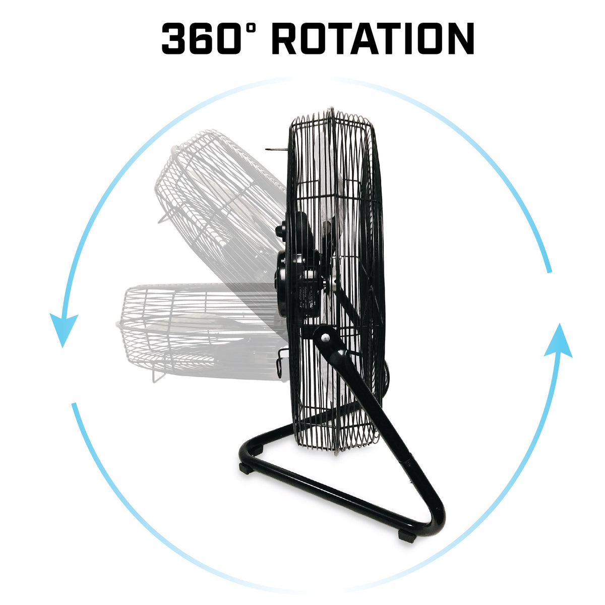 20" High Velocity Electric Floor Fan with 3-Speeds C827198