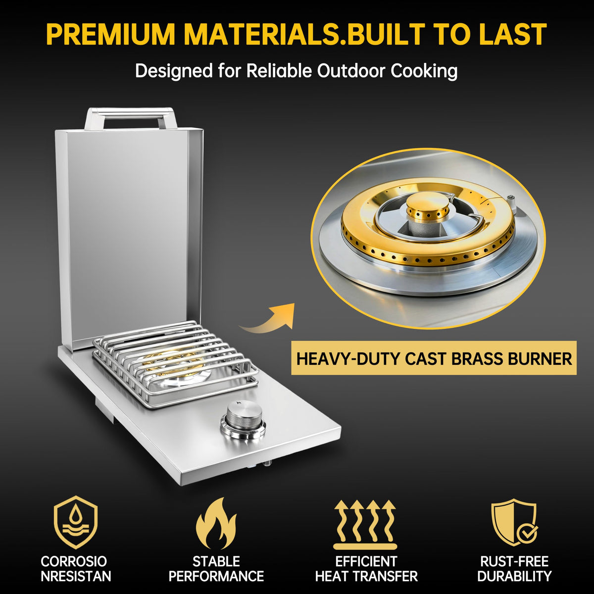 Built-in Single Side Burner C643287