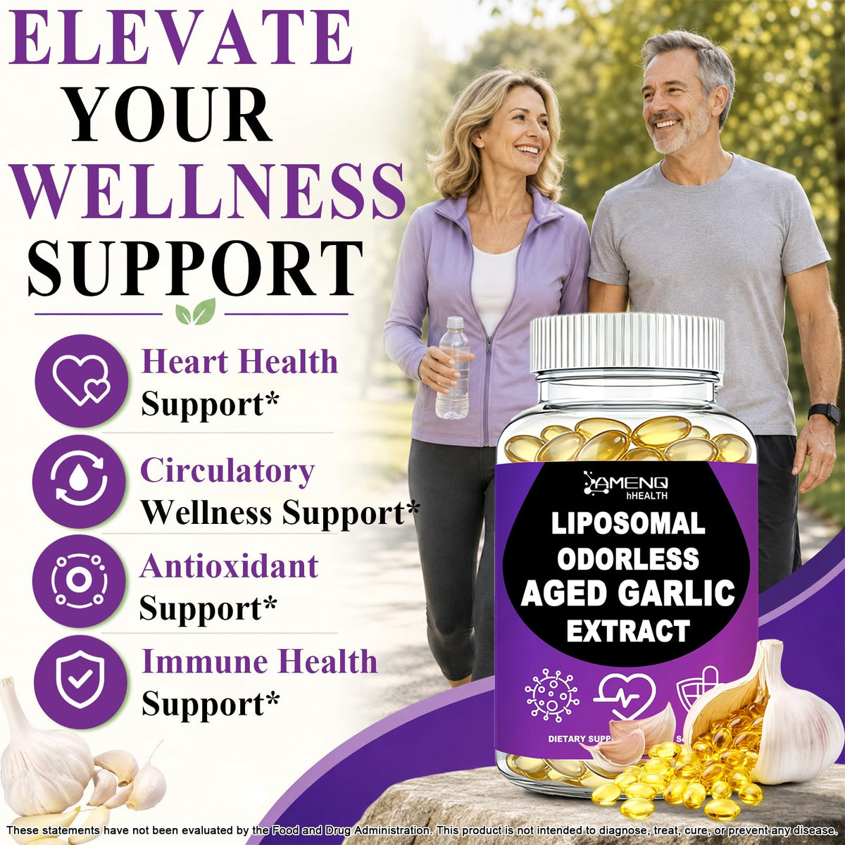 Odorless Garlic Extract 800mg Softgels K597