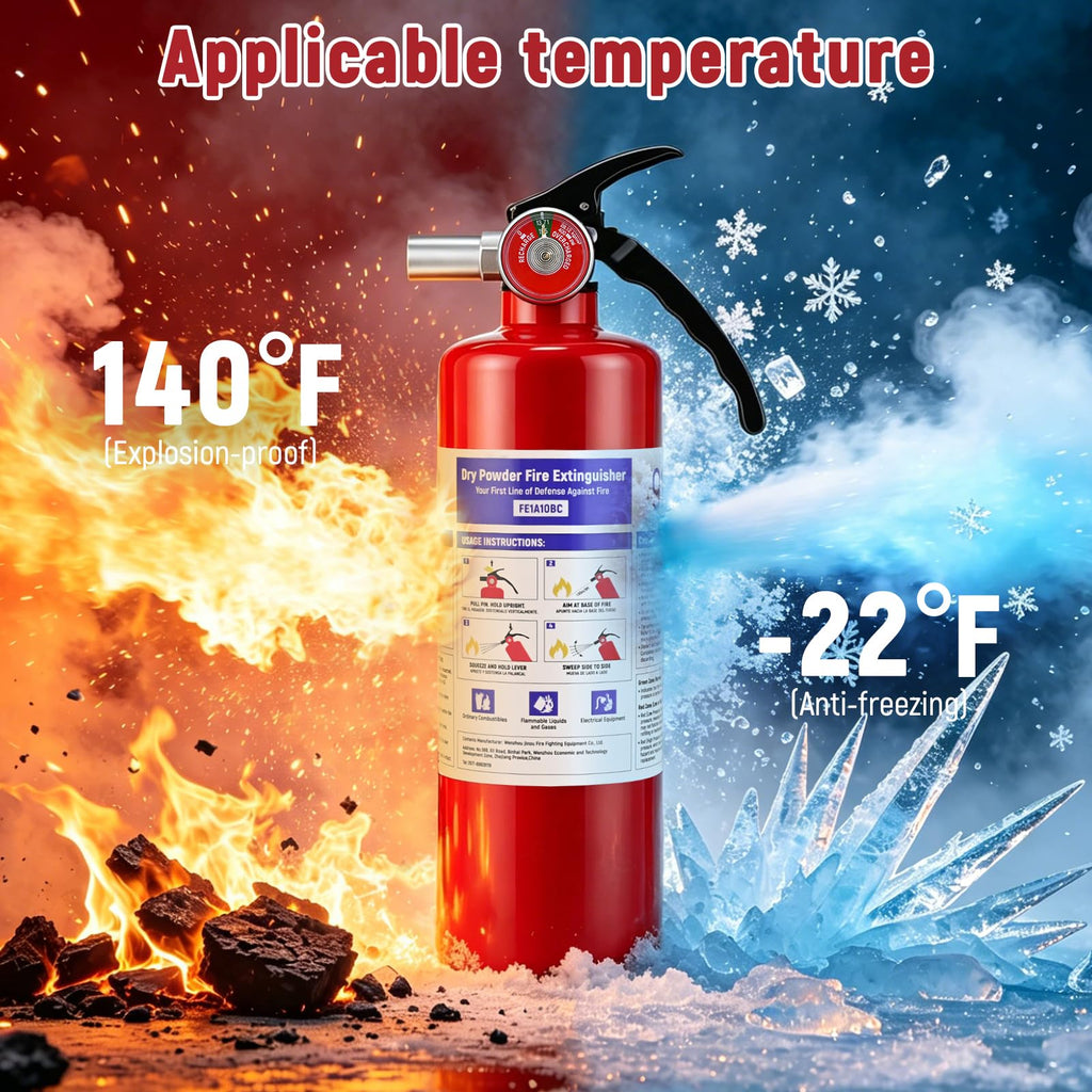 2 Pack 2.5LB ABC Dry Powder Fire Extinguisher O8462