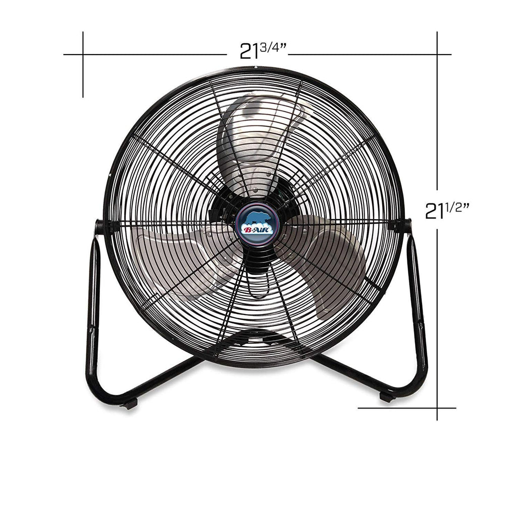 20" High Velocity Electric Floor Fan with 3-Speeds C827198