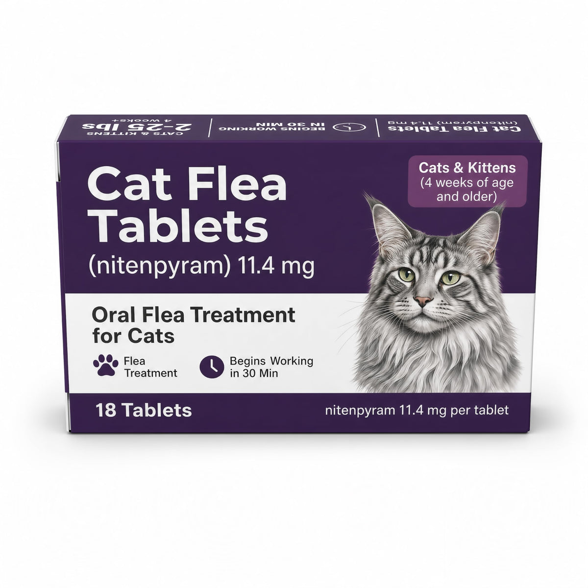 Flea Treatment Tablets 11.4 mg 18 Count Q858