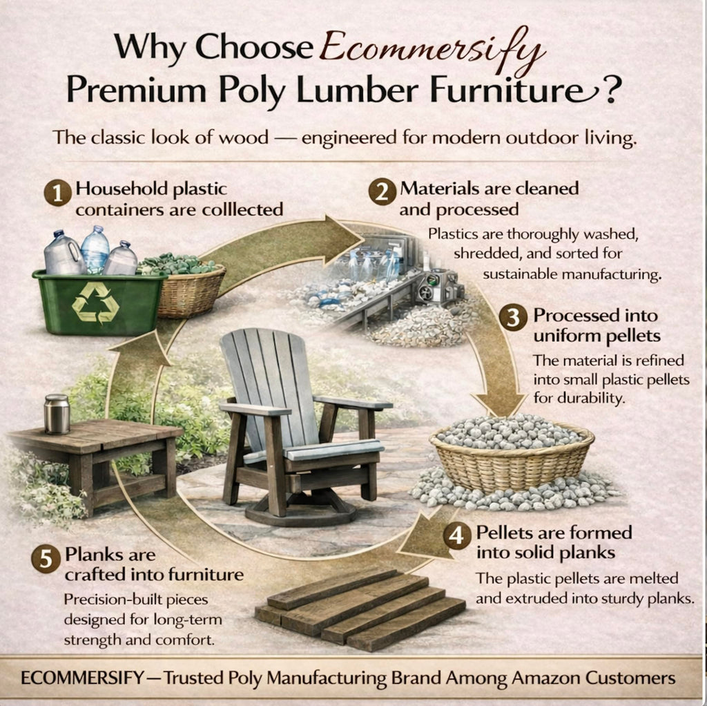 2FT All-Weather Poly Lumber Outdoor Glider Chair Z25681