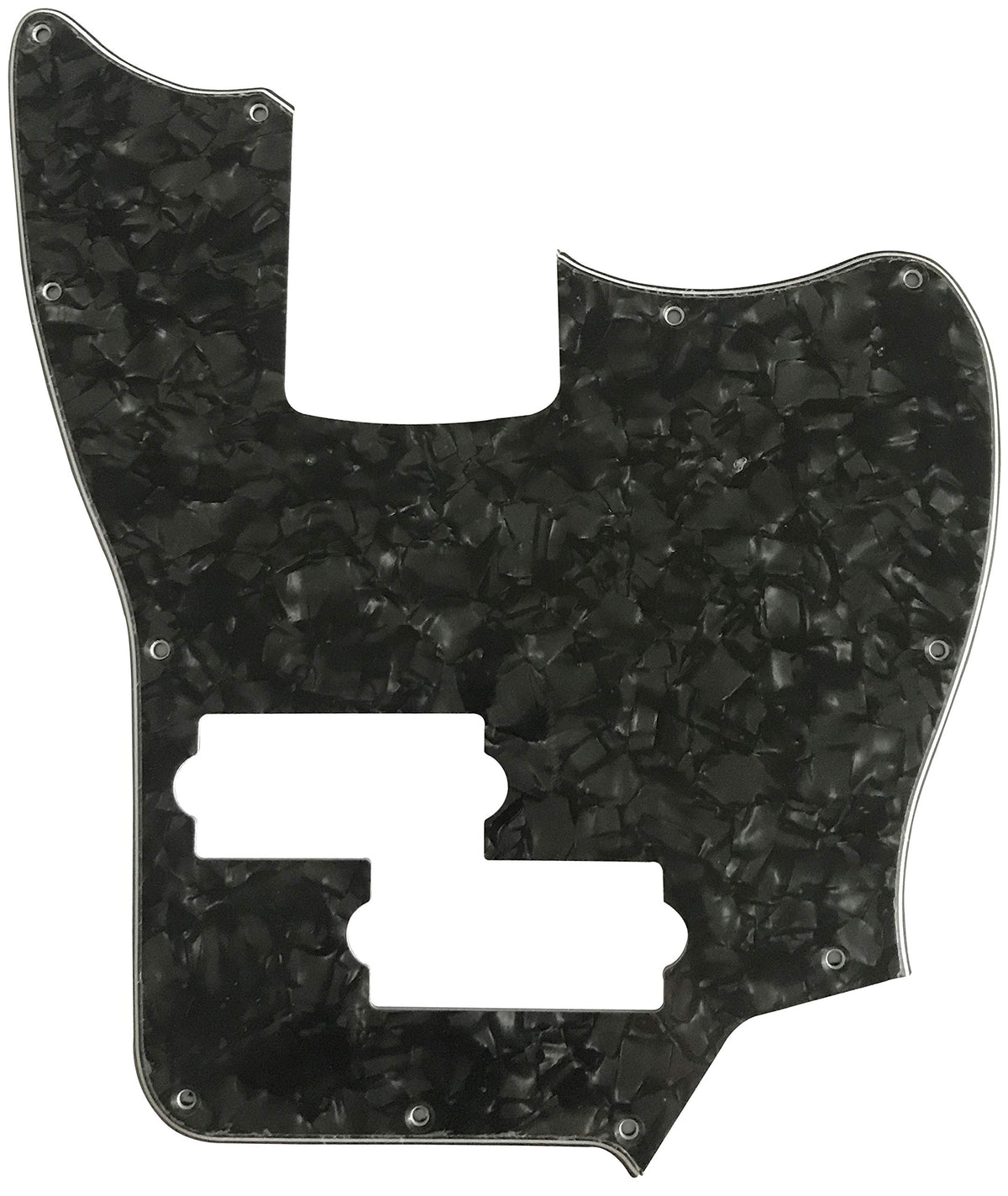 4 Ply Black Pearl Short Scale Guitar Pickguard D471