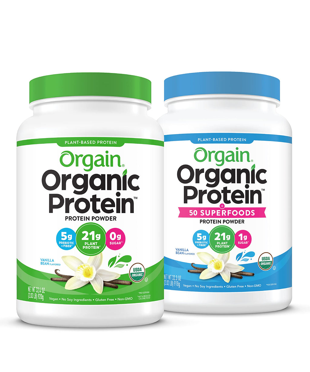 Organic Vegan Protein + Superfoods Powders Vanilla Bean D309