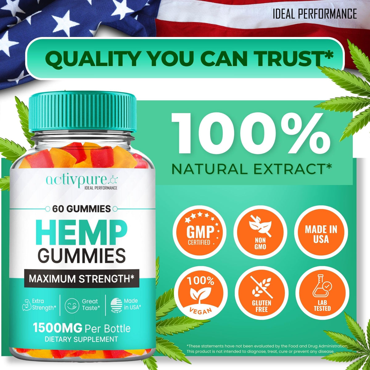 Hemp Gummies 60 Gummies S648619