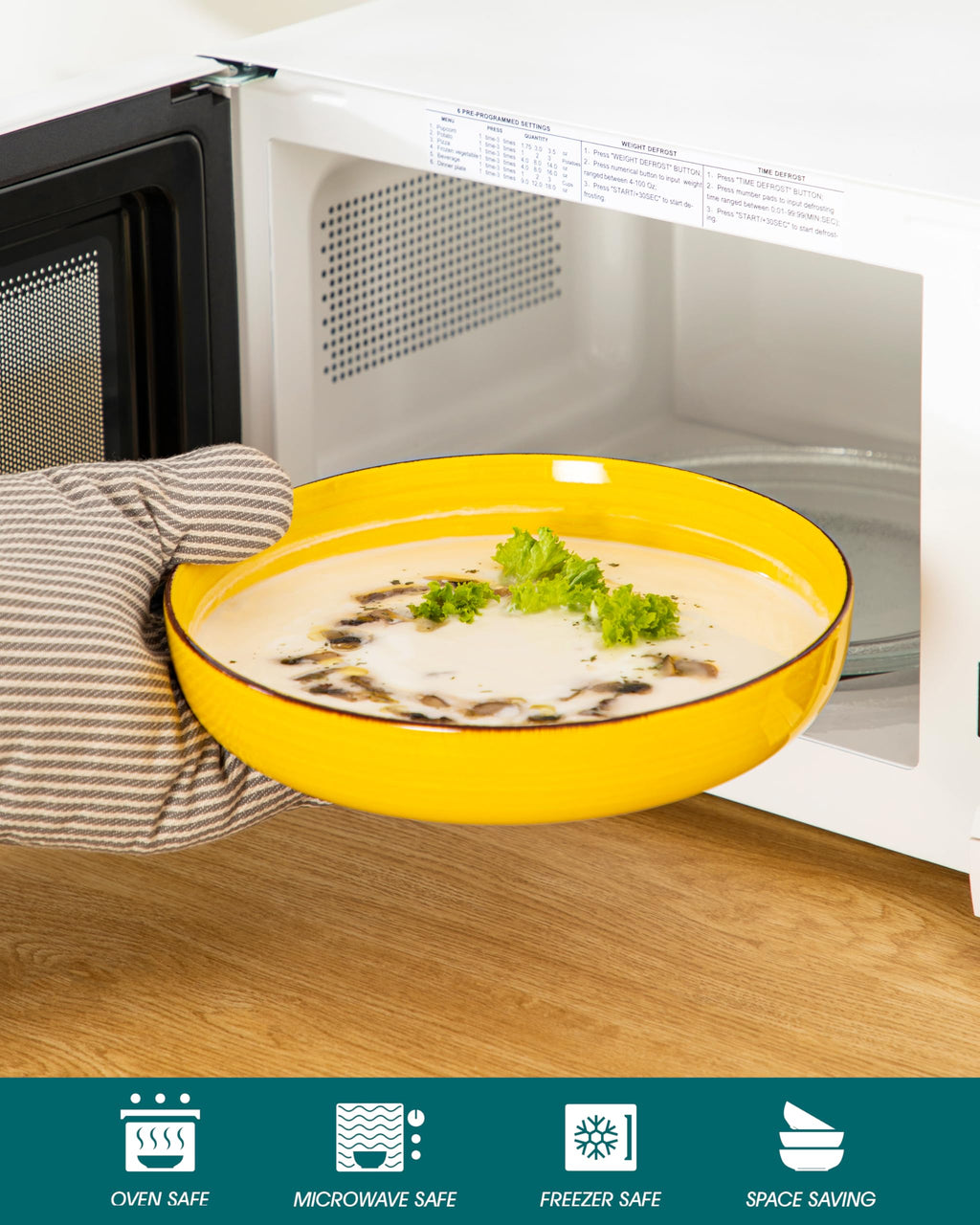 46 oz Ceramic Pasta Bowls Set of 4 G45849