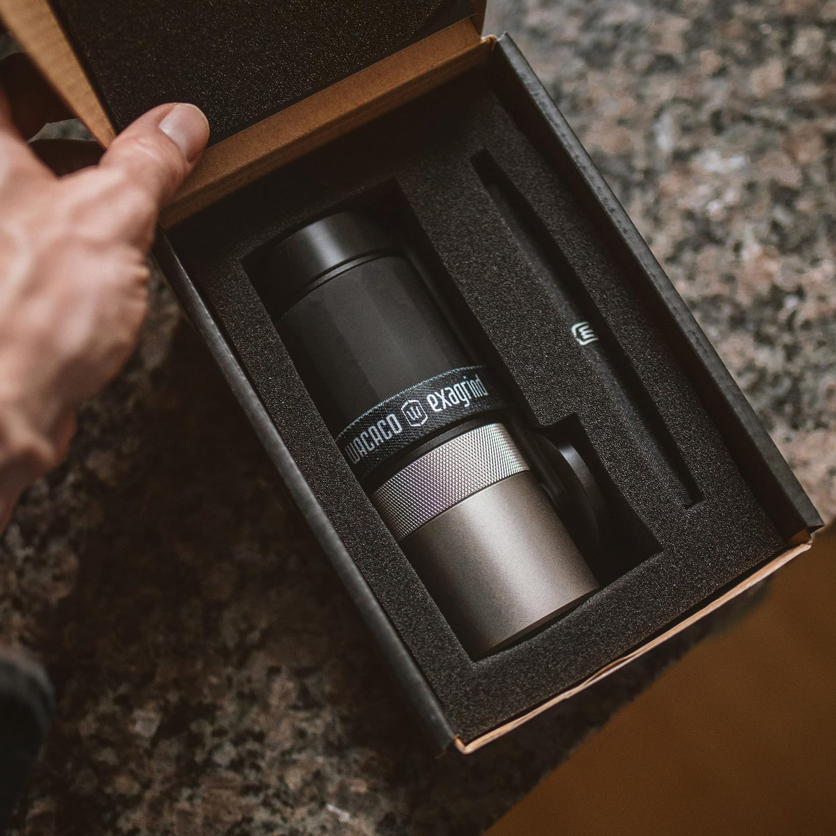 Manual 38mm Stainless Steel Conical Burr Coffee Grinder C8907